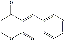 2-[(Z)-Benzylidene]-3-oxobutyric acid methyl ester Struktur