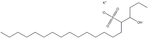 4-Hydroxyicosane-5-sulfonic acid potassium salt Struktur