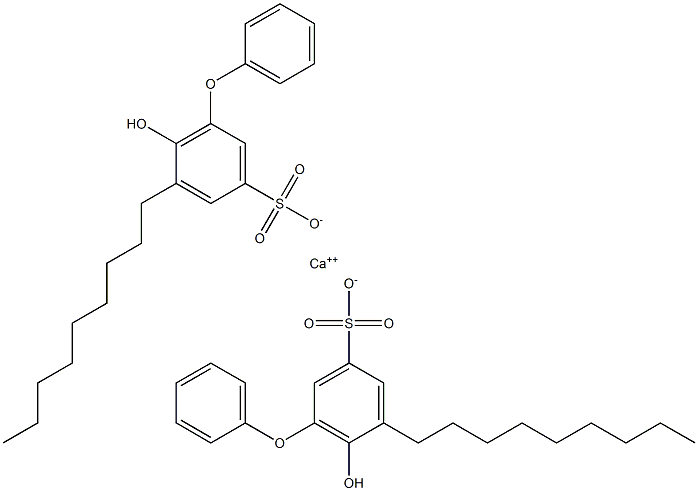 Bis(6-hydroxy-5-nonyl[oxybisbenzene]-3-sulfonic acid)calcium salt Struktur