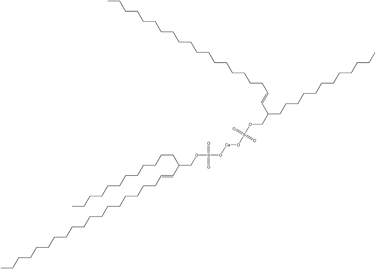 Bis(2-dodecyl-3-docosenyloxysulfonyloxy)calcium Struktur