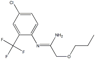 N'-[4-Chloro-2-(trifluoromethyl)phenyl]-2-propoxyacetamidine Struktur