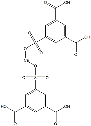 Bis(3,5-dicarboxyphenylsulfonyloxy)calcium Struktur