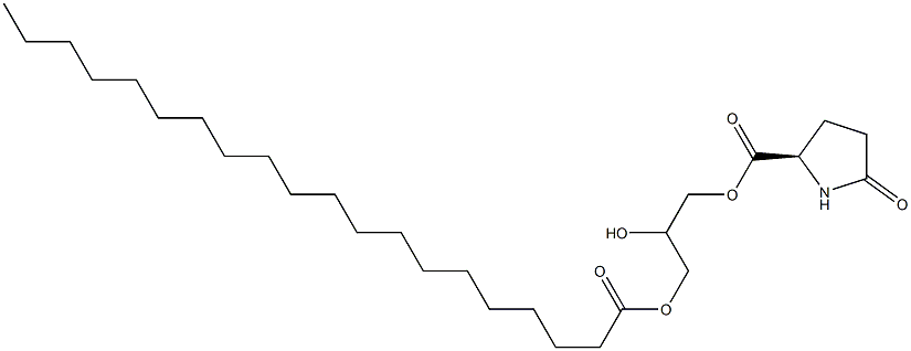 1-[(D-Pyroglutamoyl)oxy]-2,3-propanediol 3-icosanoate Struktur