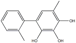 4-(2-Methylphenyl)-6-methylbenzene-1,2,3-triol Struktur