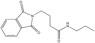 N-Propyl-1,3-dioxo-2-isoindolinebutyramide Struktur