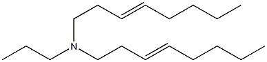 N-Propyl-N,N-di(3-octenyl)amine Struktur