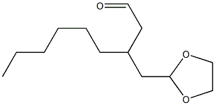 3-[(1,3-Dioxolan-2-yl)methyl]nonanal Struktur