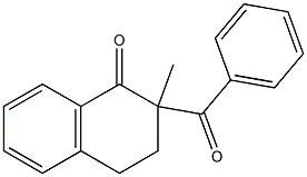 2-Benzoyl-2-methyltetralin-1-one Struktur