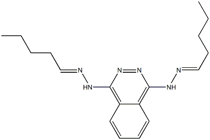 1,4-Bis[2-pentylidenehydrazino]phthalazine Struktur