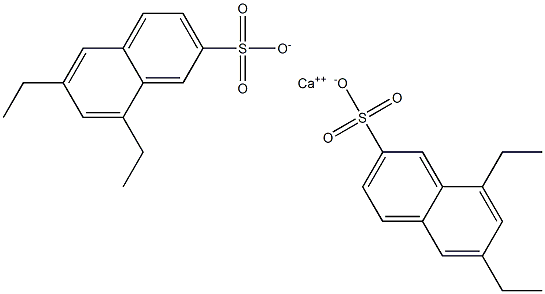 Bis(6,8-diethyl-2-naphthalenesulfonic acid)calcium salt Struktur