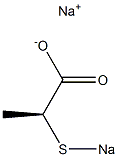 [S,(-)]-2-(Sodiothio)propionic acid sodium salt Struktur