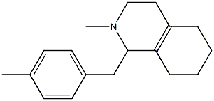 1,2,3,4,5,6,7,8-Octahydro-2-methyl-1-(4-methylbenzyl)isoquinoline Struktur