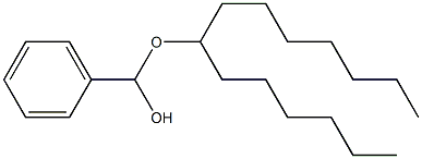 Benzaldehyde hexyloctyl acetal Struktur