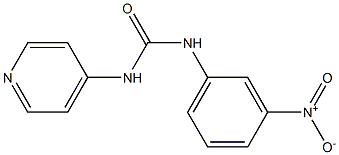 1-[(3-Nitrophenyl)]-3-(pyridin-4-yl)urea Struktur