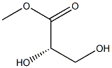 (S)-2,3-Dihydroxypropanoic acid methyl ester Struktur