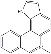 6-Methyl-1H-pyrrolo[2,3-a]phenanthridin-6-ium Struktur