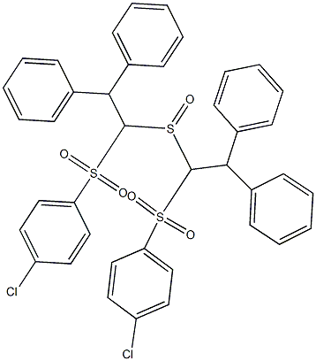 Diphenylmethyl[[(4-chlorophenyl)sulfonyl]methyl] sulfoxide Struktur