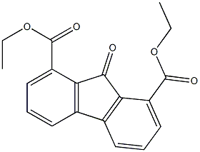 9-Oxo-9H-fluorene-1,8-dicarboxylic acid diethyl ester Struktur