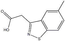 5-Methyl-1,2-benzisothiazole-3-acetic acid Struktur