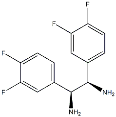 (1R,2S)-1,2-Bis(3,4-difluorophenyl)ethane-1,2-diamine Struktur