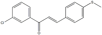 4-(Methylthio)-3'-chlorochalcone Struktur