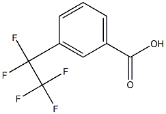 3-(Pentafluoroethyl)benzoic acid Struktur