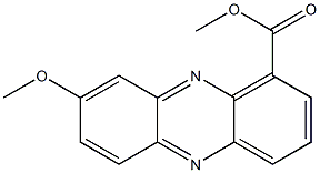 8-Methoxy-1-phenazinecarboxylic acid methyl ester Struktur