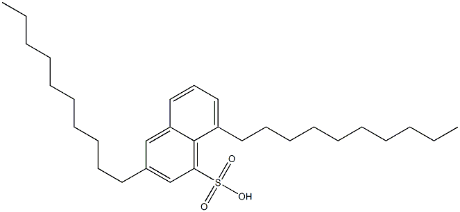 3,8-Didecyl-1-naphthalenesulfonic acid Struktur