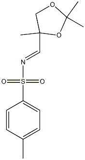 N-[(2,2,4-Trimethyl-1,3-dioxolan-4-yl)methylene]-4-methylbenzenesulfonamide Struktur