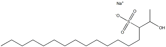 2-Hydroxyheptadecane-3-sulfonic acid sodium salt Struktur