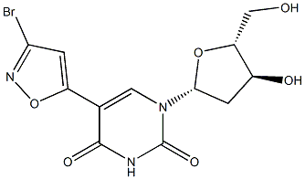 5-[3-Bromoisoxazol-5-yl]-2'-deoxyuridine Struktur