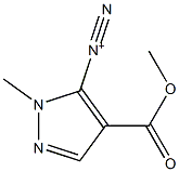 2-Methyl-4-(methoxycarbonyl)-2H-pyrazole-3-diazonium Struktur