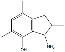 3-Amino-2,3-dihydro-2,5,7-trimethyl-1H-inden-4-ol Struktur