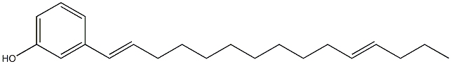 3-(1,11-Pentadecadienyl)phenol Struktur