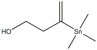 2-(Trimethylstannyl)-1-buten-4-ol Struktur