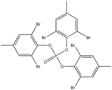 Phosphoric acid tris(2,6-dibromo-4-methylphenyl) ester Struktur