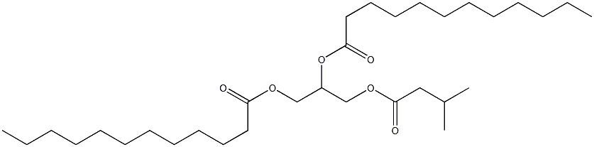 1-O-Isovaleryl-2-O,3-O-dilauroyl-L-glycerol Struktur