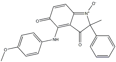 4-(4-Methoxyphenylamino)-2-methyl-3,5-dioxo-2-phenyl-3,5-dihydro-2H-indole 1-oxide Struktur