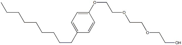 9-(4-Nonylphenyl)-3,6,9-trioxanonane-1-ol Struktur