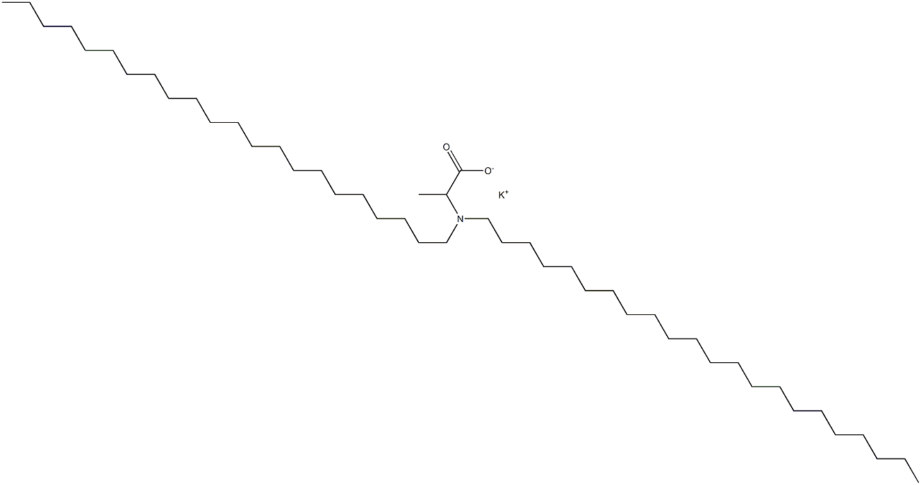 2-(Didocosylamino)propanoic acid potassium salt Struktur