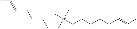 N,N-Dimethyl-N,N-di(6-octenyl)aminium Struktur