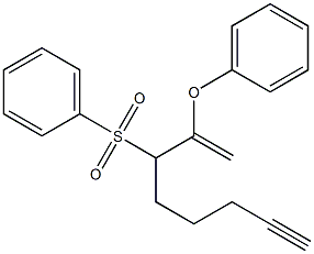 2-Phenoxy-3-phenylsulfonyl-1-octen-7-yne Struktur