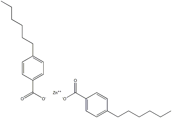 Bis(4-hexylbenzoic acid)zinc salt Struktur