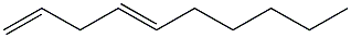 (4E)-1,4-Decadiene Struktur