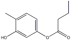 Butyric acid 3-hydroxy-4-methylphenyl ester Struktur