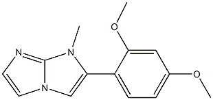 1-Methyl-2-(2,4-dimethoxyphenyl)-1H-imidazo[1,2-a]imidazole Struktur