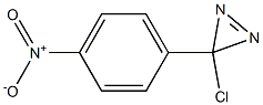 3-Chloro-3-(p-nitrophenyl)-3H-diazirine Struktur