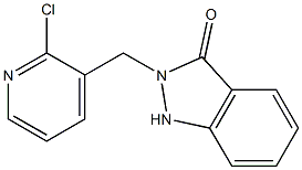 2-[(2-Chloro-3-pyridinyl)methyl]-1H-indazol-3(2H)-one Struktur