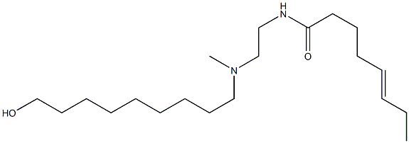 N-[2-[N-(9-Hydroxynonyl)-N-methylamino]ethyl]-5-octenamide Struktur