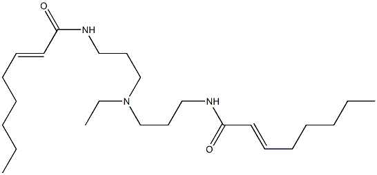 N,N'-[Ethyliminobis(3,1-propanediyl)]bis(2-octenamide) Struktur